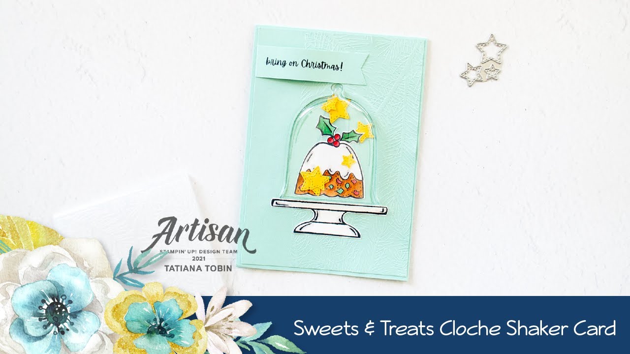 Sweets & Treats Cloche Shaker Dome Card