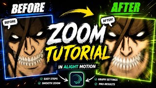How to Make a Smooth Zoom in Alight Motion | Graph Tutorial