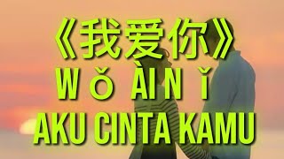 《我爱你》Wǒ ài nǐ — Aku Cinta Kamu