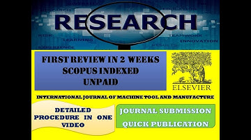How to Select a Journal for Elsevier Publication & Detailed Procedure to submit a Manuscript.