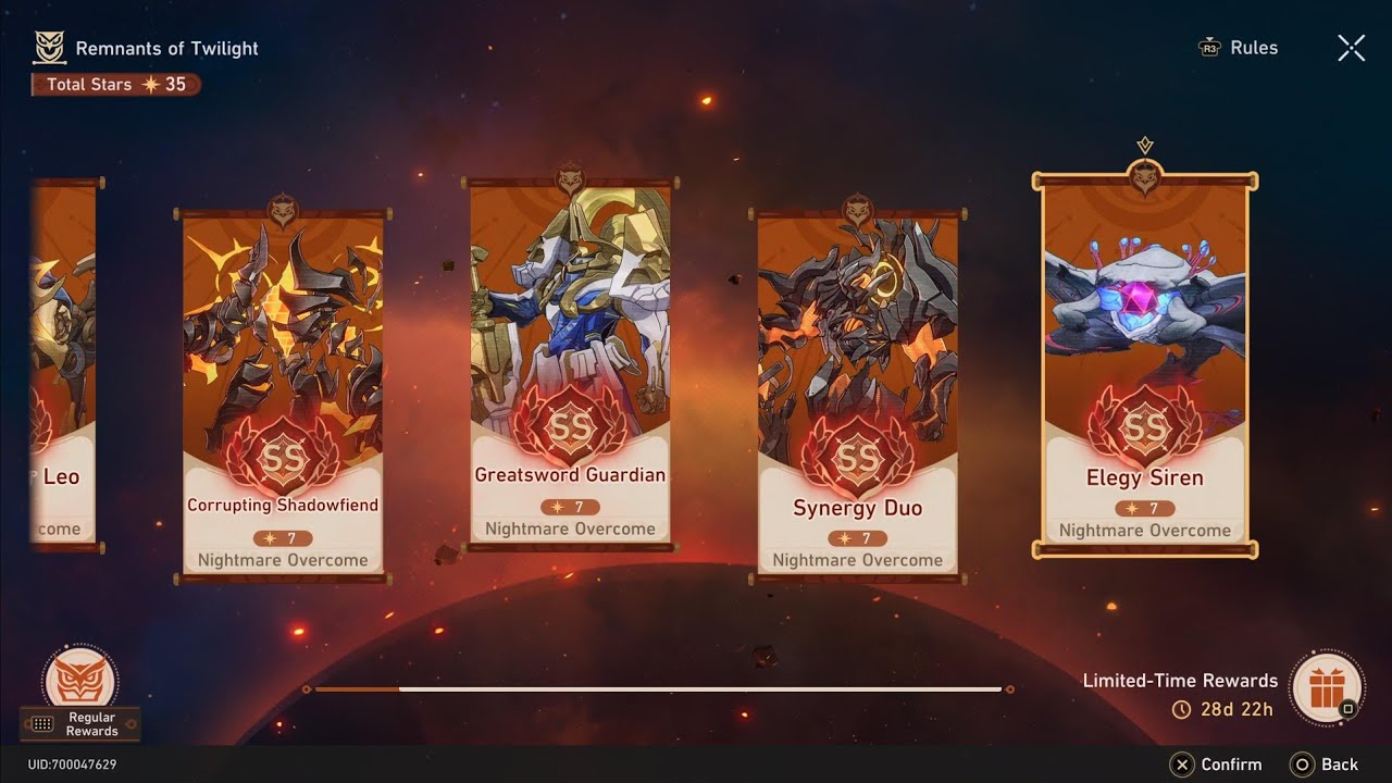 E6 S1 Firefly SS on Elegy Siren Nightmare Difficulty - Remnants of Twilight | Honkai Star Rail