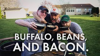 Buffalo, Beans, Bacon (and Best Buds!)
Join the @BobbleheadGeorge crew for another Cooking With Lewis and Clark backyard cooking adventure! This time, Mr. Raymond, Mr. Graham, and Mr. Gimbi tackle a recipe made by the Corps of Discovery on July 4, 1805. On that day, Meriwether Lewis wrote in his journal, we had a very comfortable dinner, of bacon, beans, suit dumplings & buffaloe beaf (spelling copied from journal). In short we had no just cause to covet the sumptuous feasts of our countrymen on this day. Be sure to stick around for the entire video to see how our meal turned out and for some bonus material. Be sure to click the like button and the subscribe button. You can also follow Bobblehead George on Twitter, Instagram, and Twitter!
To make this recipe, the Bobblehead George crew gathered the following ingredients:
1 pound of buffalo meat
2 Tablespoons of whole wheat flour
1/2 teaspoon of salt
1/4 teaspoon of ground pepper
1/4 pound of bacon
1 medium onion
1 1/2 cups of beans
4 cups of beef broth
-Video Chapters-
0:06 - Intro
0:26 - Welcome to Cooking with Lewis & Clark!
0:47 - The Journals of Meriwether Lewis and William Clark
1:11 - The ingredients needed for this amazing recipe
1:37 - Meal preparation
3:23 - Salt n pepa (Push it real good!)
7:09 - The finished product
7:34 - The guys taste test their concoction
9:10 - Bobblehead George logo
9:20 - Bonus Material!
Visit Bobblehead George at: https://www.bobbleheadgeorge.org/
Bobblehead George is a non-profit organization, based in Manchester, Pennsylvania, that is dedicated to creating and providing unique, accurate, and entertaining educational content to life-long learners of ALL ages. Our organization was started by public school teachers, David Raymond, Eric Gimbi, and Mike Graham. Dave, Eric, and Mike are incredibly passionate about teaching and education.
Our mission is to share that love of learning within our community, across the nation, and around the globe! Bobblehead George provides a unique opportunity to reach students beyond the traditional classroom walls by providing virtual field trips that are fun, informative, & engaging.
To help ensure that our mission is successful, we rely on donations from kind people like you. Consider making your donation a tribute to an educator who made a difference in YOUR life.
Please visit https://www.bobbleheadgeorge.org/donate to learn more!
Please visit Alex Raymond Productions at: https://www.alexraymondproductions.com/
Follow us on TikTok!
@Bobblehead George
Follow us on Instagram!
instagram.com/bobblehdgeorge
Like us on Facebook
@Bobblehead George
Song License: MB01BWSQWRPGLWN
For business inquires email me at business@alexraymondproductions.com
To become a patron visit https://www.patreon.com/bobbleheadgeorge Buffalo, Beans, Bacon (and Best Buds!)