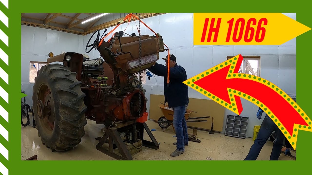 IH 1066 Part 2 Removing steering column fuel tank assembly harbor