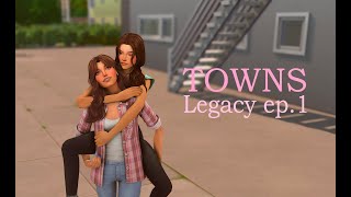 TOWNS Legacy ep.1 Поехали учиться! | The Sims 4