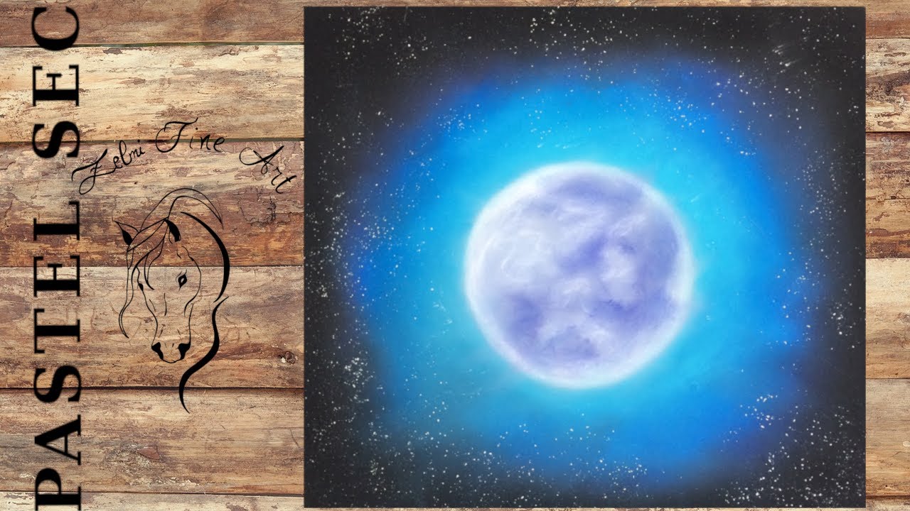 Comment dessiner la Lune au pastel sec