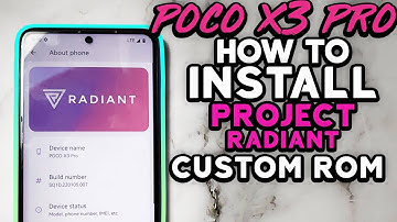 Poco X3 Pro Project Radiant Custom rom | How To Install