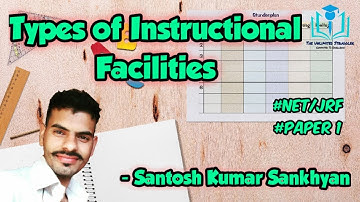 17. Types of Instructional Facilities | Paper 1 | UGC/NTA-NET/JRF | Santosh Kumar Sankhyan