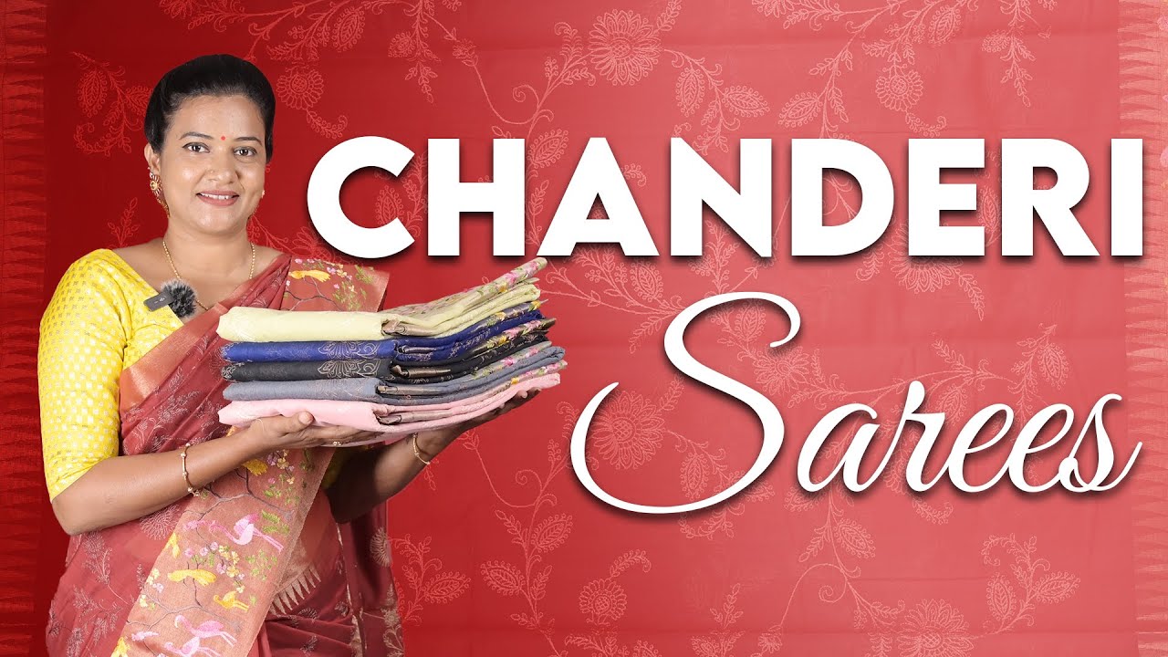 Chanderi Sarees Collections Kaladhar Fabrics & Sarees YouTube