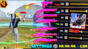 All Gun Headshot Sensitivity Setting After New OB51 Update | Free Fire Max Auto Headshot Sensitivity