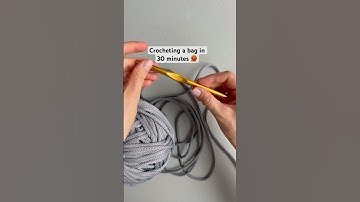 Crochet your bag in 30 MINUTES with me 🧶 #crochetideas #yarnlove