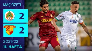 Özet Aytemiz Alanyaspor 2-2 Göztepe 11. Hafta - 202122