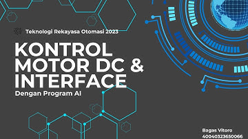 Kontrol Kecepatan Motor DC Menggunakan PWM & GUI Berbasis AI | Praktikum Sistem Pengendali Elektrik