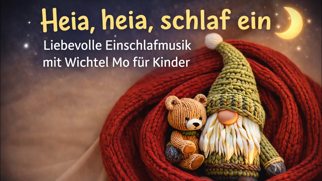 Heia, heia, schlaf ein 🌙✨ | Liebevolle Einschlafmusik mit Wichtel Mo für Kinder