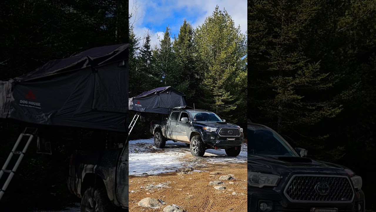 Little winter recap   #novascotia #wintercamping #Doghousetents #LFBro deisel heater