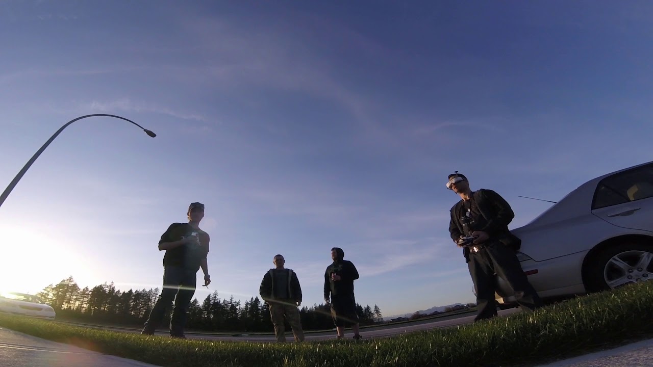 Driven to an empty lot, FPV Drone