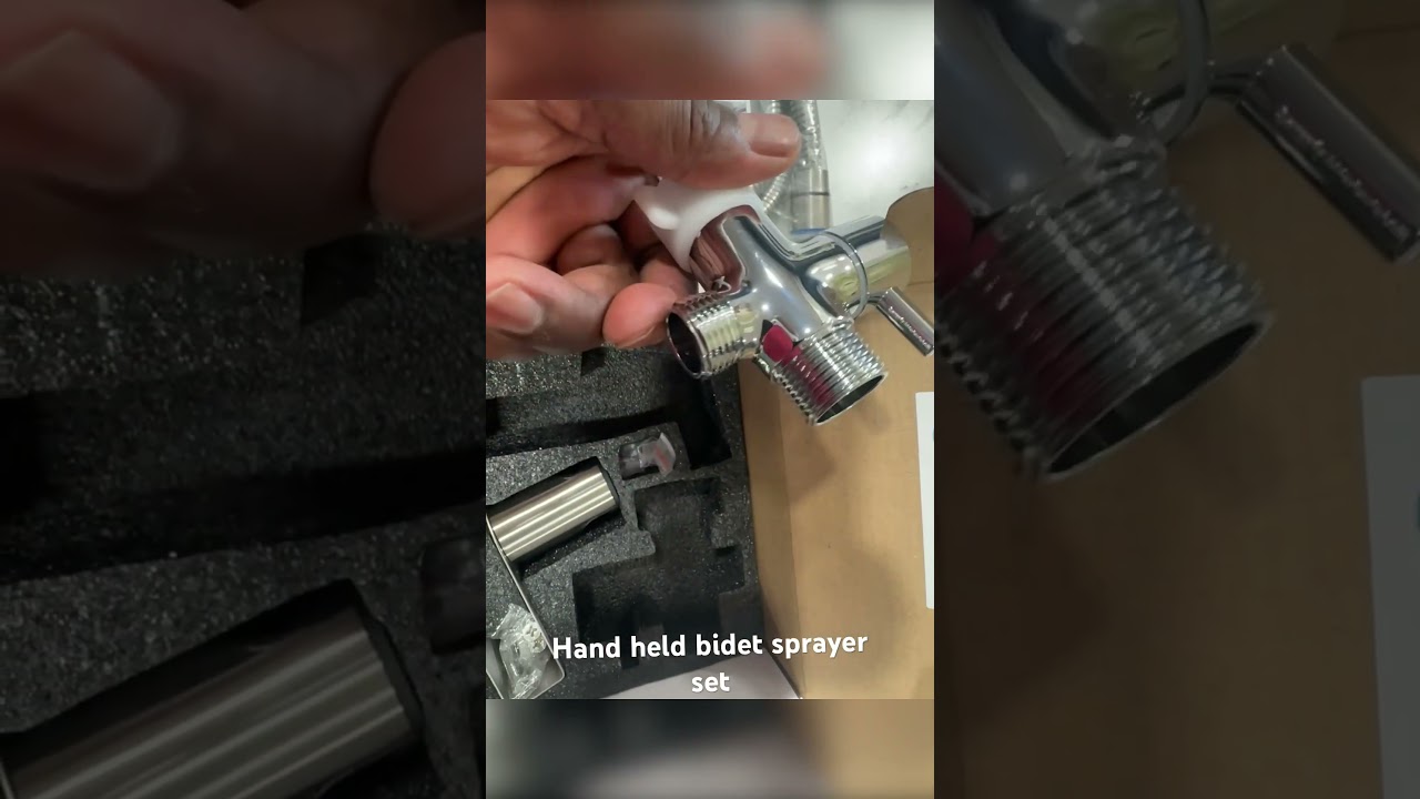 Hand held bidet sprayer set