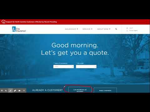 Erie Online Account Setup