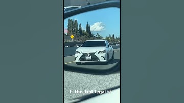 How do people not get pulled over with this tint