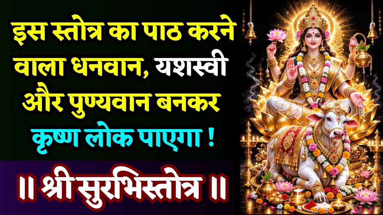 ऐसा मौका गंवा मत देना, स्वयं भाग्य आपके द्वार आया है! | Shri Surbhi Stotra