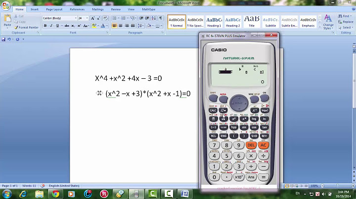 Hướng dẫn sử dụng casio fx570vn plus