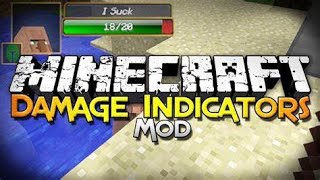 Damage Indicator Mod Showcase Minecraft 1.12.2/1.5.2