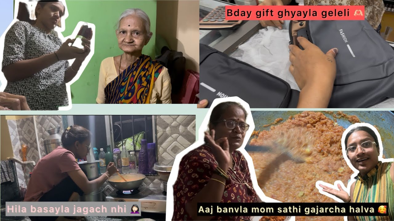 Mummy la dial surprised mhnjech gajar cha halva 🫕