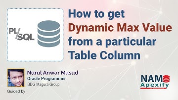 How to get dynamic max value from a particular table column by pl/sql function