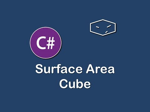 surface area of cube in c#