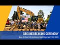 New business building groundbreaking ceremony