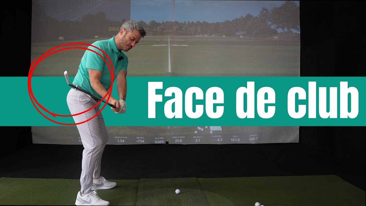 Repère efficace pour placer la face de club au golf!