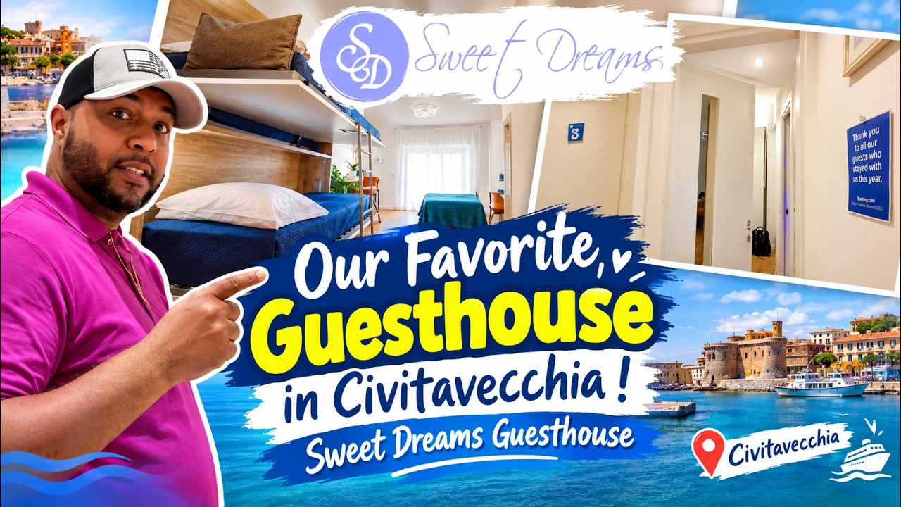 Our Favorite Guesthouse in Civitavecchia! Sweet Dreams! #civitavecchia #cruise #fyp #mscworldeuropa