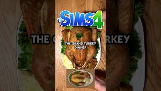 I Made The Turkey Dinner From The Sims 4 #thesims #thesims4 #shorts #sims4 #cooking