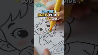Daily Routine Coloring Pages for Kids Healthy Habits Printable Worksheets