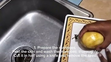 Procedure Text — How to use blender to make mango juice