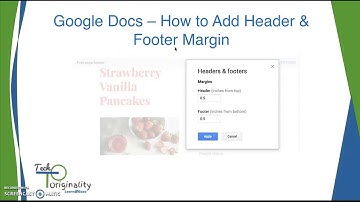 Google Docs - How to add Margins in Header and Footer