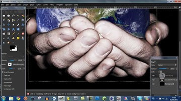 Gimp Tutorial - World in Hands Effect