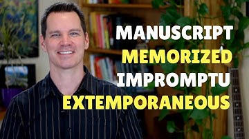 Types of Delivery for Speeches and Public Speaking