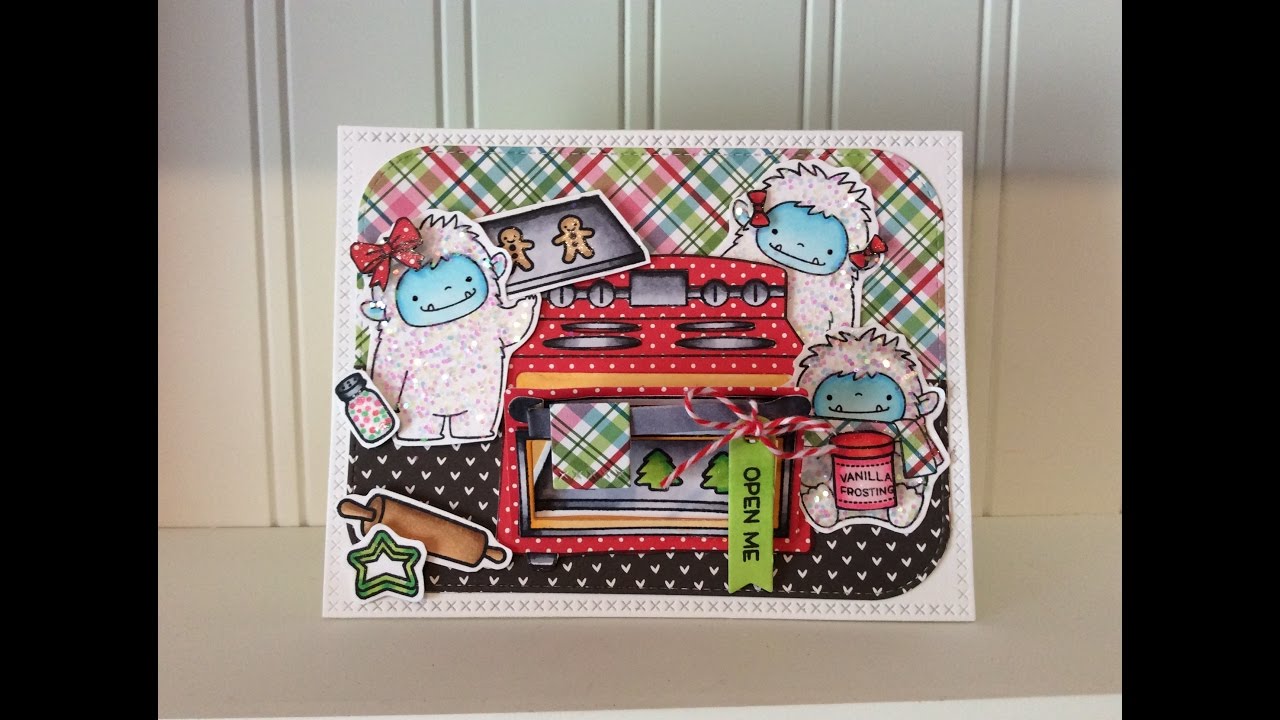 Christmas Card PROCESS VIDEO Not2Shabby DT Project (Lawn Fawn Interactive Oven & MFT)