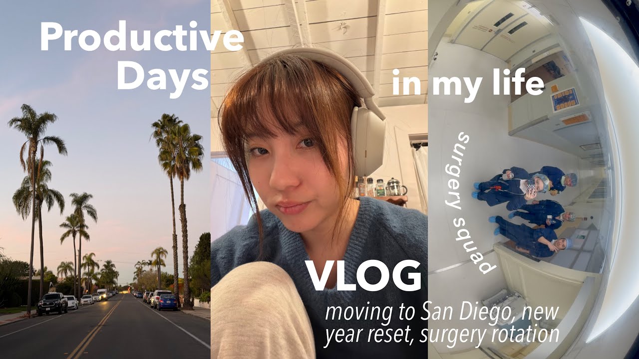 Productive days ᯓ★ getting my life back on track, new year reset, surgery rotation