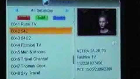 How to sort channels on a Smart FTA HD satellite receiver