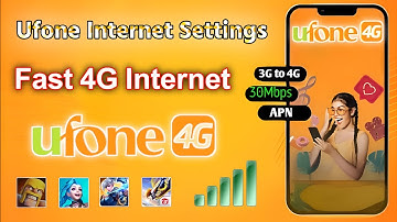 ufone internet settings 2025 for fast Internet