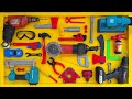 Collection of Repair Tools, Electric Drill, Electric Saw, Hammer With Wriench, Pliers, Hacksaw