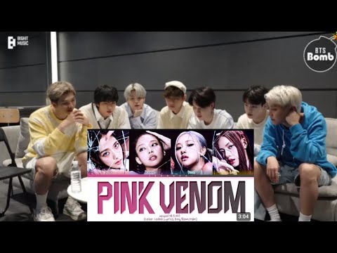 BTS Reaction To Blackpink Pink Venom Colour Coded Lyrics Fanmade