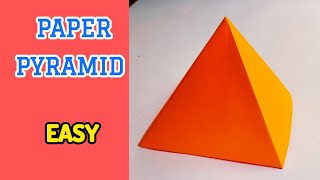 How to make a paper PYRAMID easy | Easy Paper Craft | Origami Craft