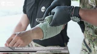 Rhino Rescue Comprehensive Guide To First Aid - Arm Wound Care