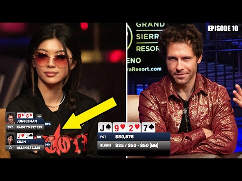 Disgusting Poker Cooler Stuns Xuan Liu For $80,000 ♦️ Hellmuth's Home Game Episode 10