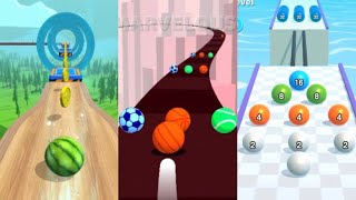 Going Balls Vs Ball Run 2048 Vs Color Road  - All Levels Gameplay IOS . screenshot 1