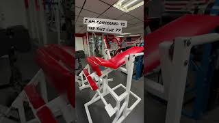 Old school gyms have the weirdest things truly #fitness #fitwoman #oldgym #gymlife #gymworkout