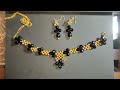 DIY jewellery making beaded necklace and earring
