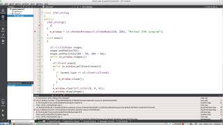 Implement a minimal SFML dialog as a class in Qt Creator